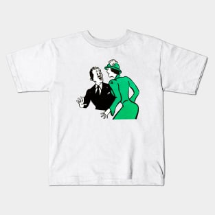 meeting couple Kids T-Shirt